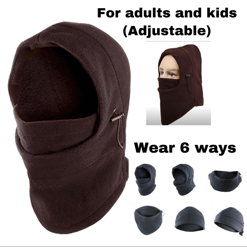 ✅ Coffee face mask/ ski mask for adults and kids